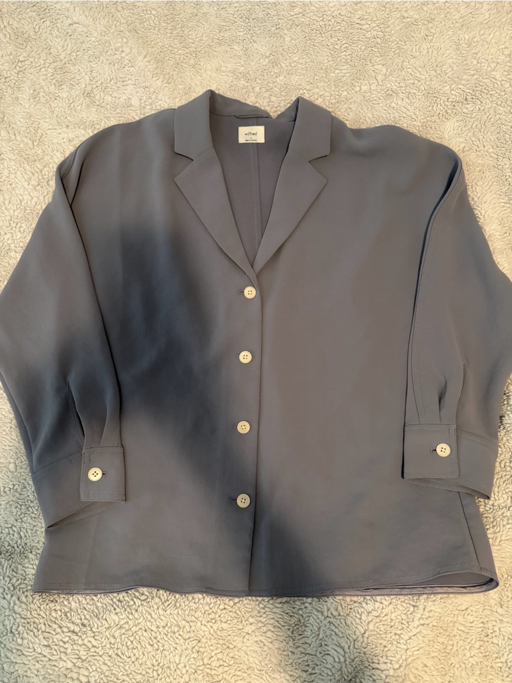 Women Freeform crepette button up shirt